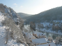 údolí řeky Dyje v zimě